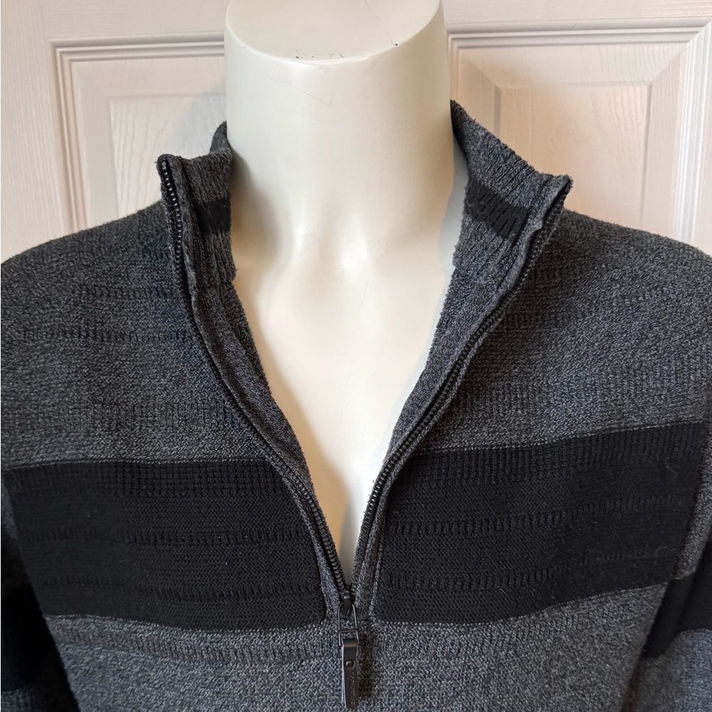 Mens Smartwool Ripple Ridge Stripe Half Zip Sweater Size Large Like NEW - Picture 4 of 12